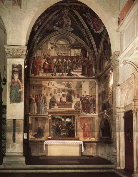 Domenicho Ghirlandaio Cappella Sassetti oil painting image